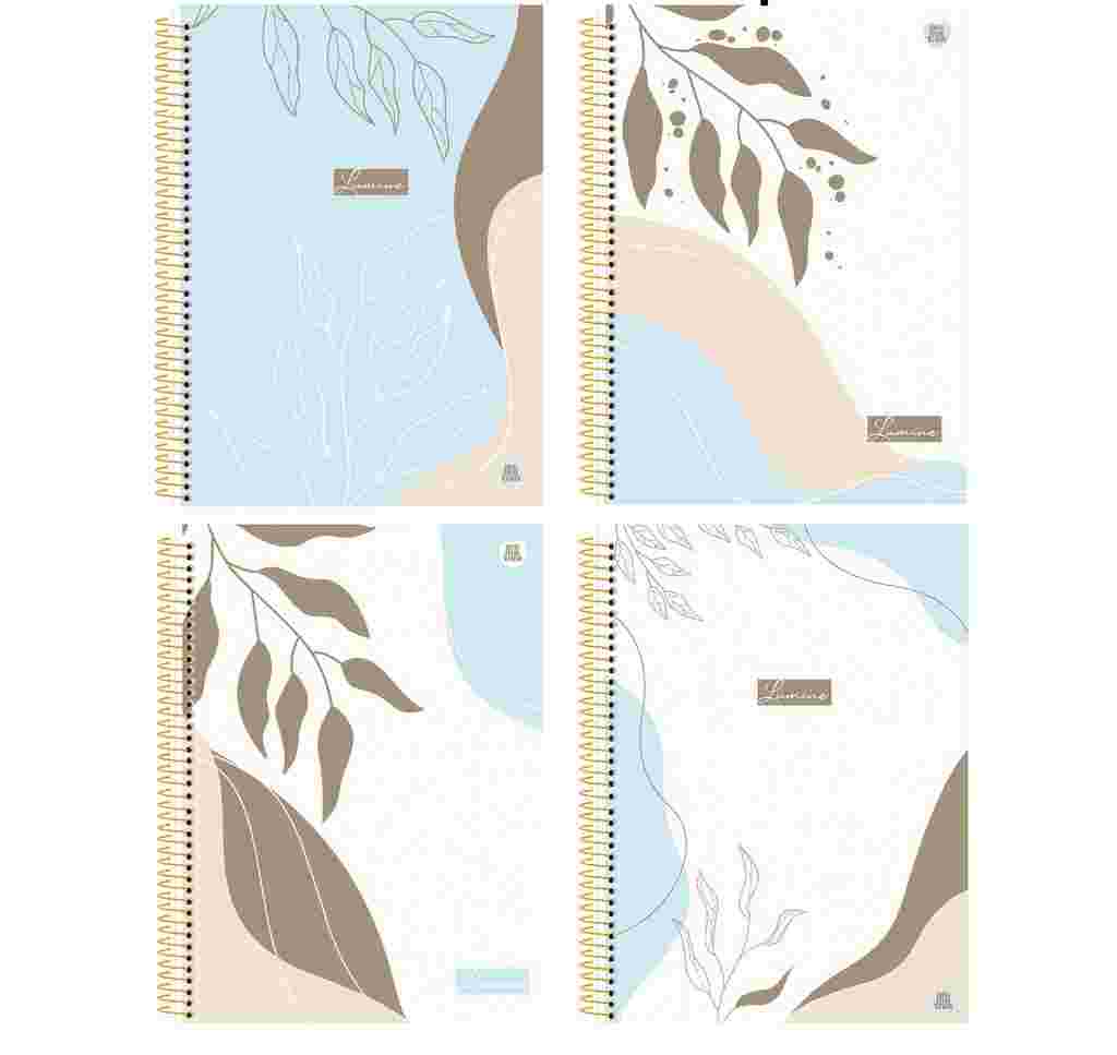 CADERNO 10X1 CAPA DURA LUMINE 